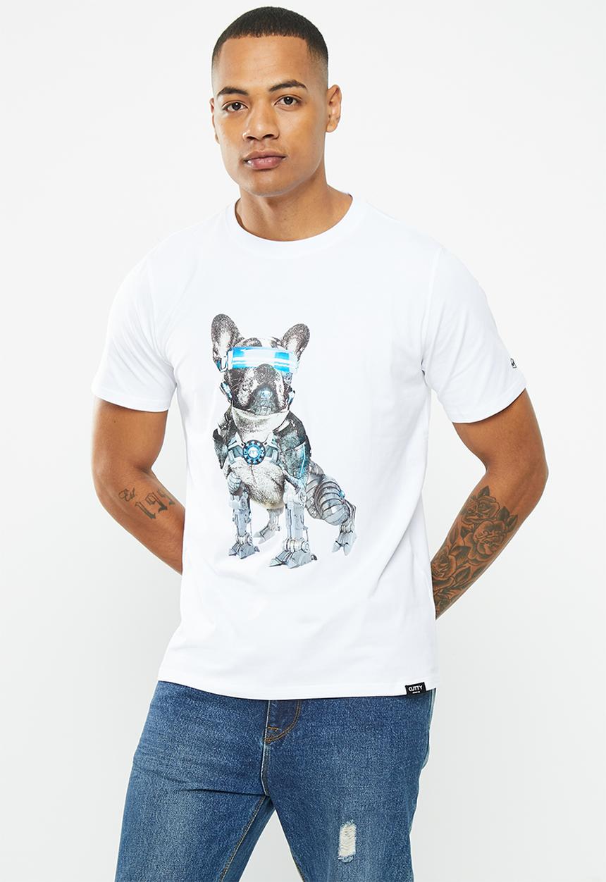 Cutty - Pug fashion tshirt - white