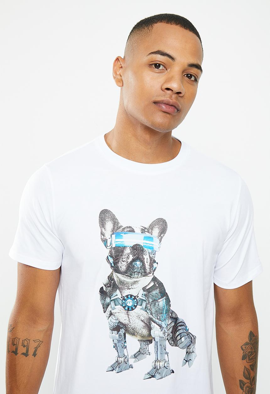 Cutty - Pug fashion tshirt - white
