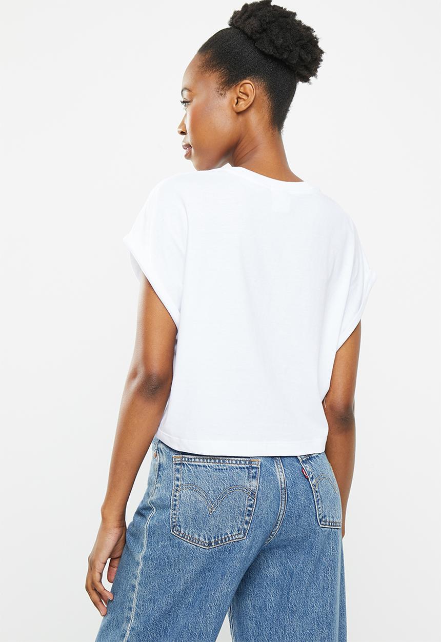 adidas Originals - Crop t lf w - white
