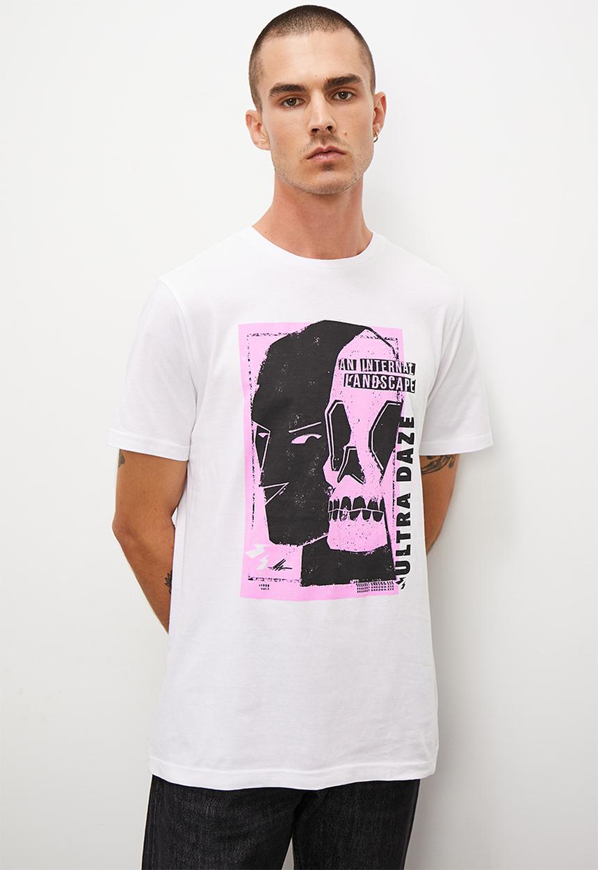 Superbalist - Ultra daze reg fit graphic crew neck tee - white