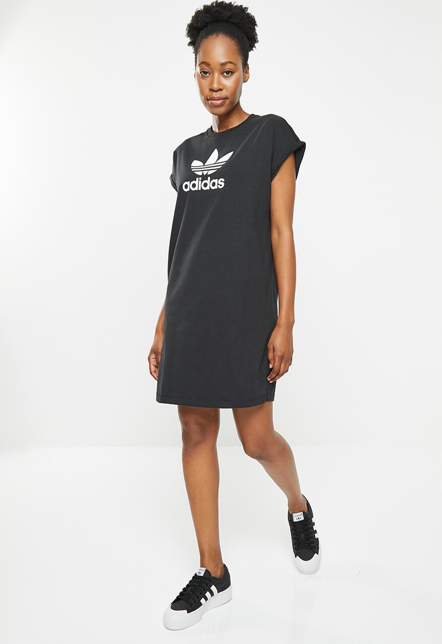 adidas Originals - Tref t dress lf w - black