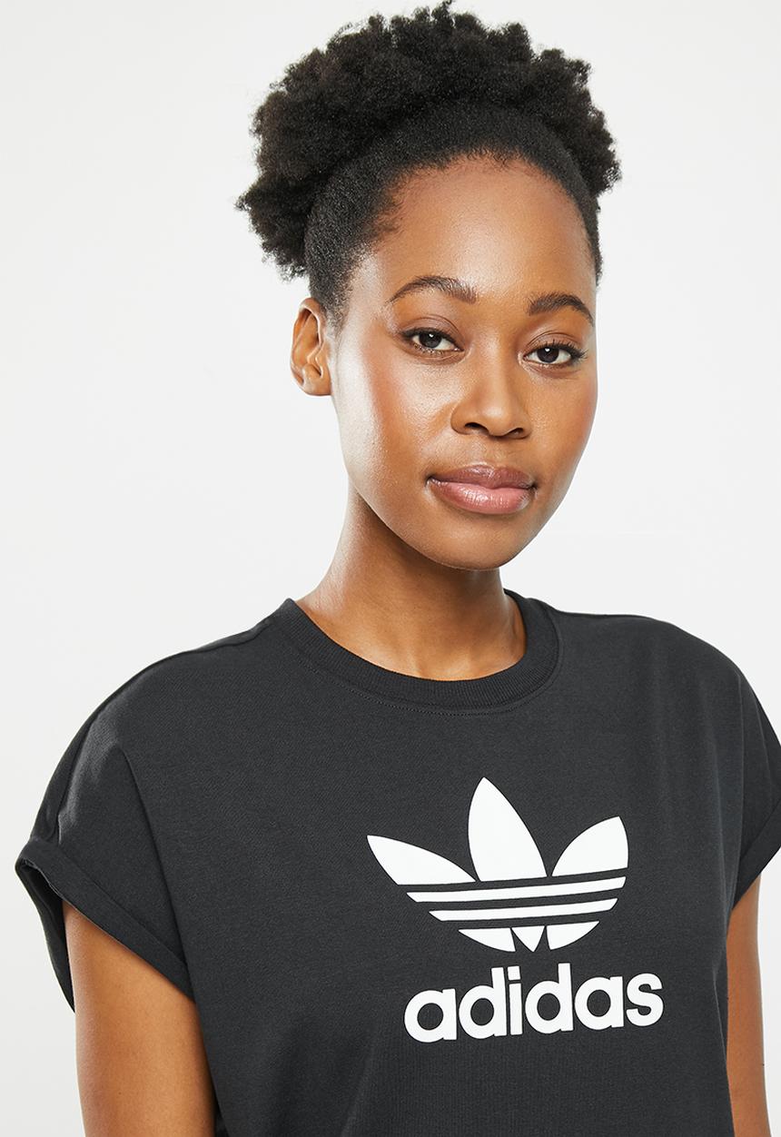 adidas Originals - Tref t dress lf w - black