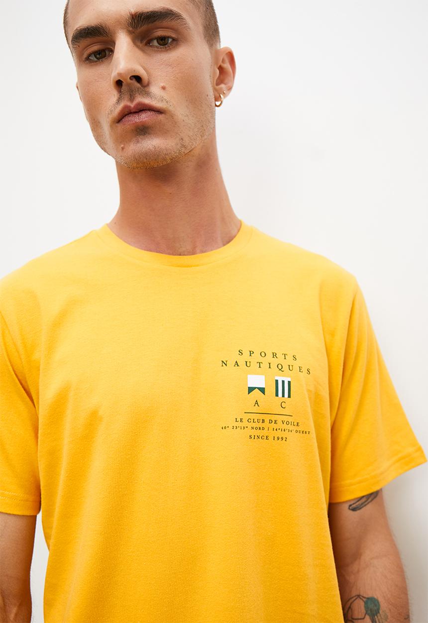 Superbalist - Graphic crew reg fit  neck tee - mustard