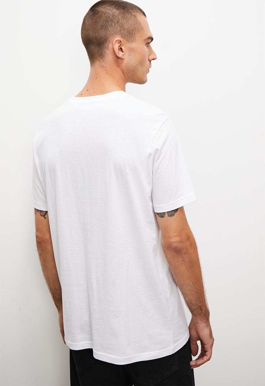 Superbalist - Mirror print reg fit graphic crew neck tee - white