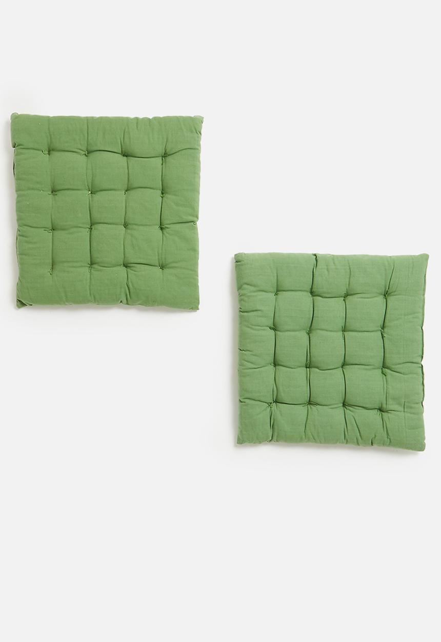 H&S - Outdoor seatpad set of 2 - green