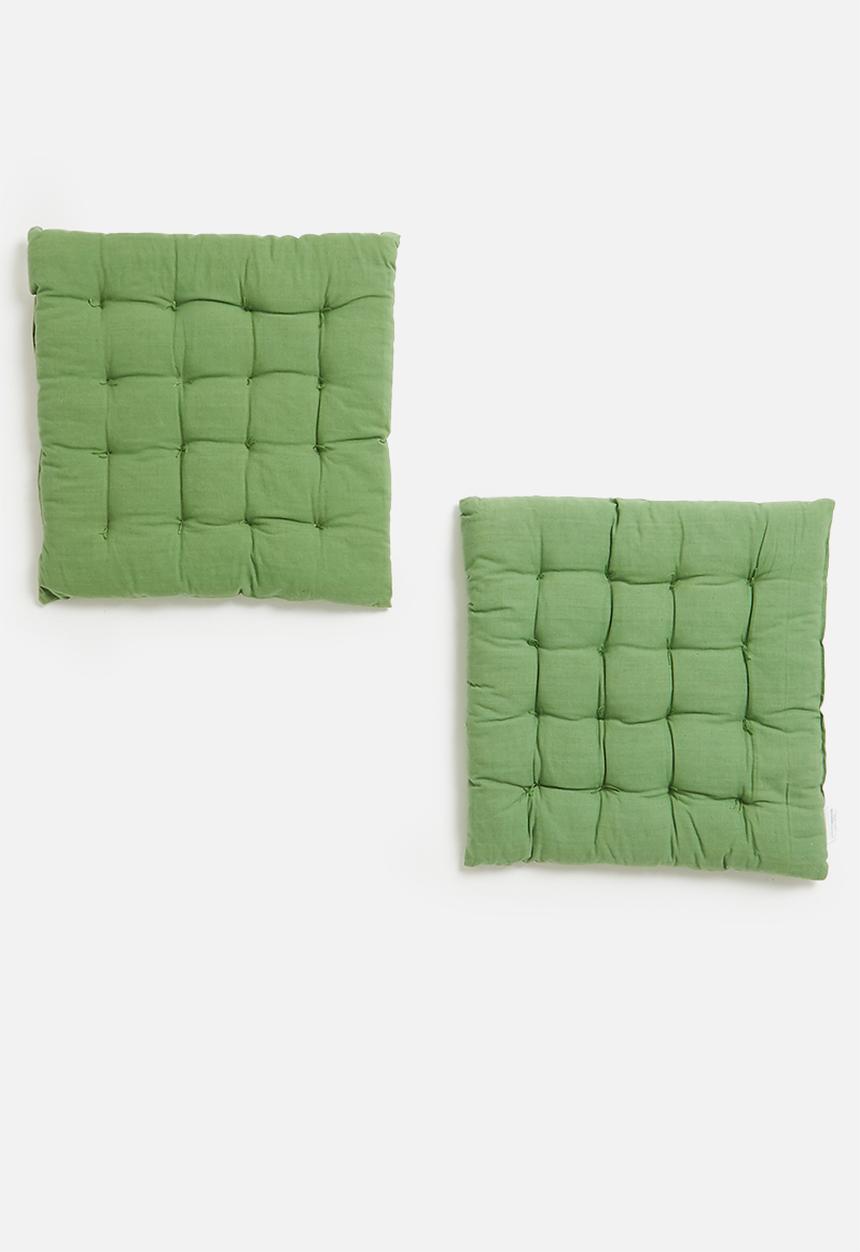 H&S - Outdoor seatpad set of 2 - green