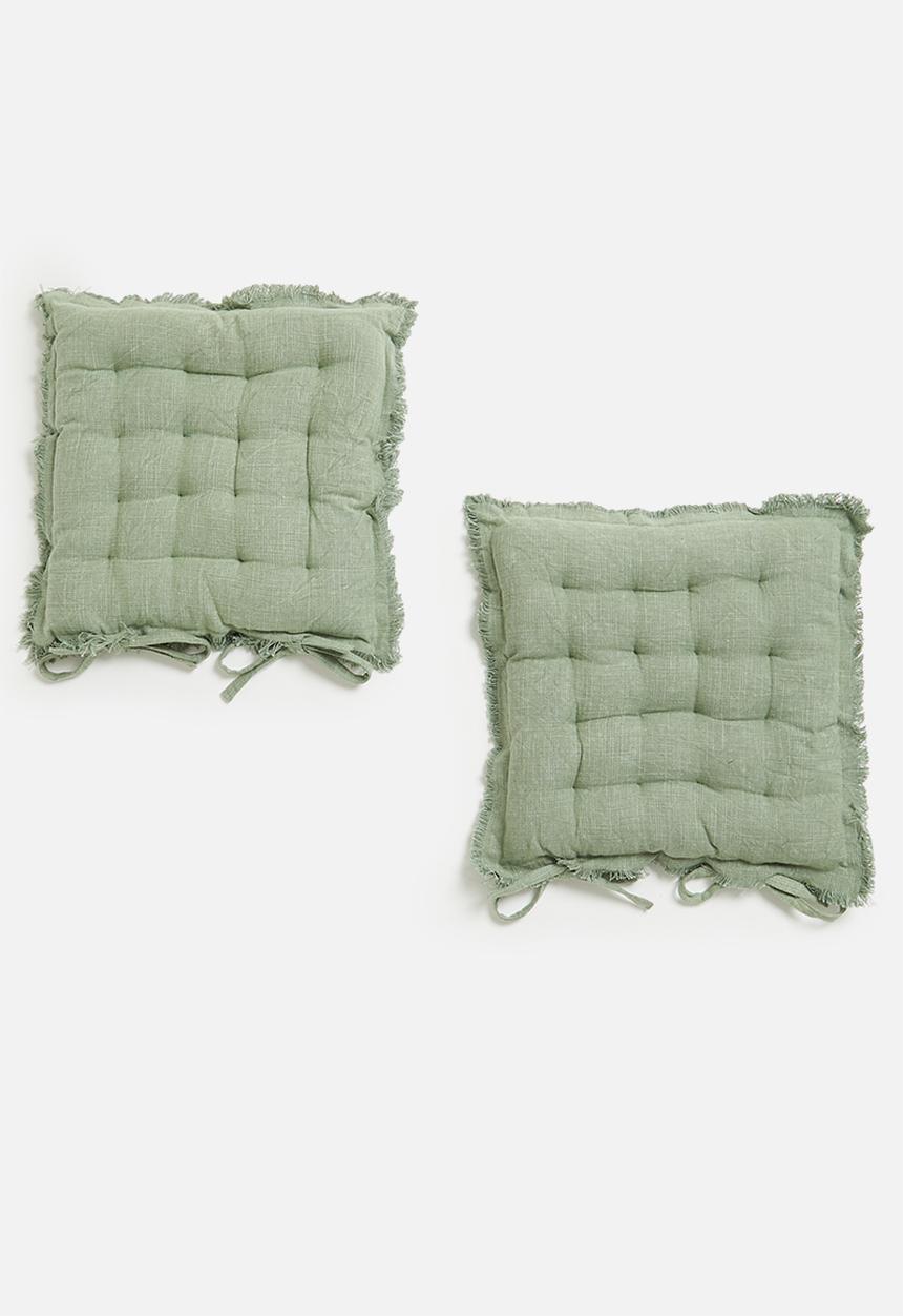H&S - Outdoor seatpad set of 2 - green