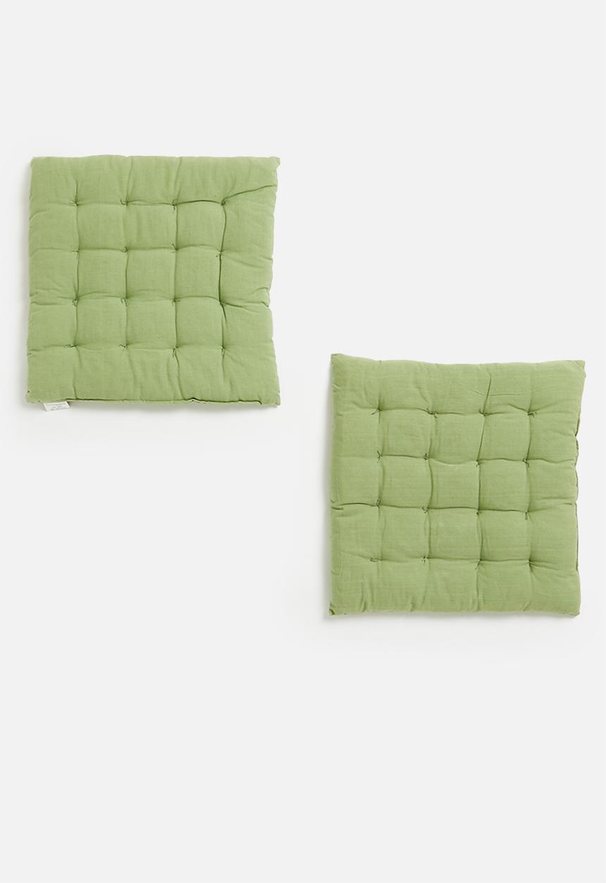 H&S - Outdoor seatpad set of 2 - light green