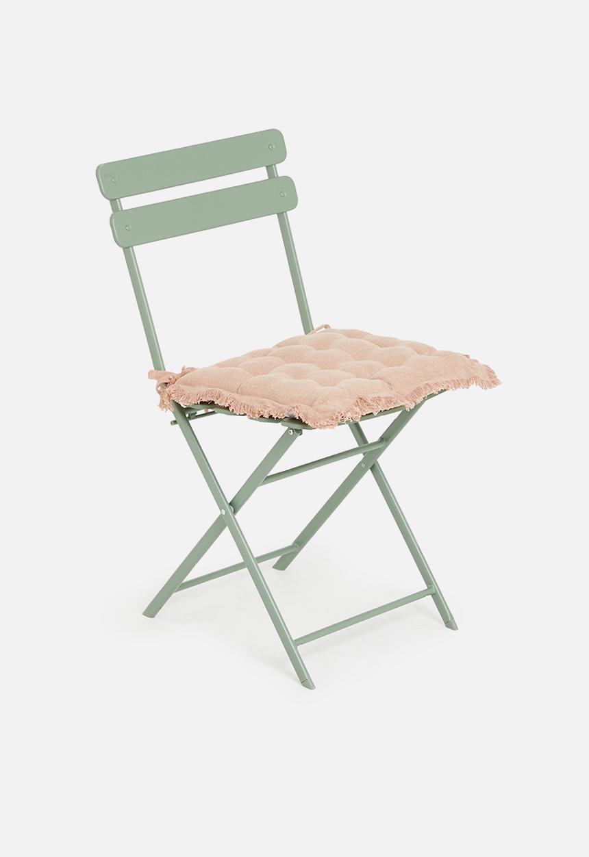 H&S - Outdoor seatpad set of 2 - burnt orange