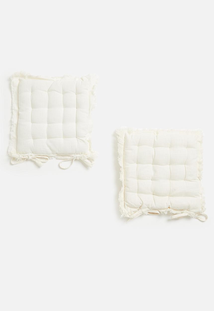 H&S - Outdoor seatpad set of 2 - cream