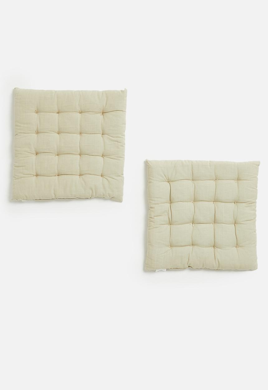 H&S - Outdoor seatpad set of 2 - neutral