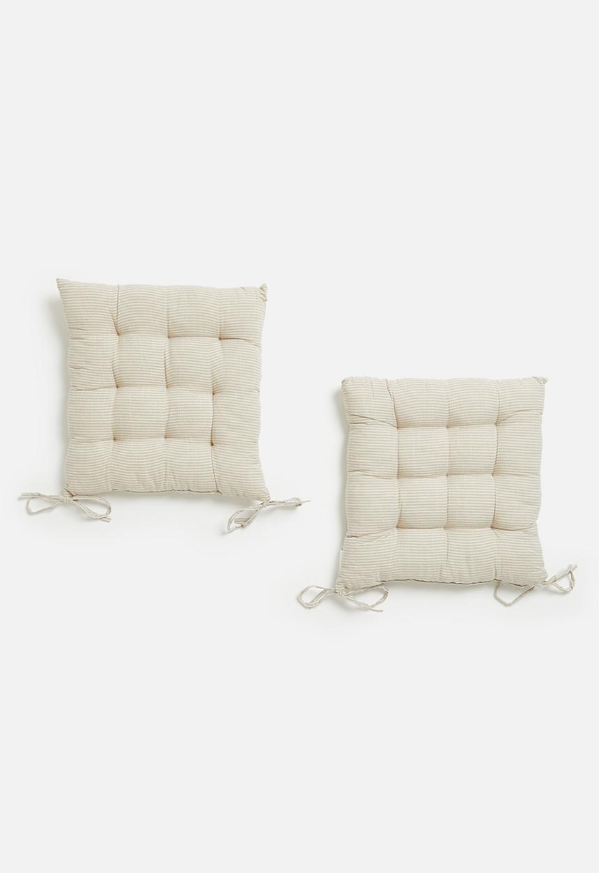 H&S - Matt outdoor seat set of 2 - beige 