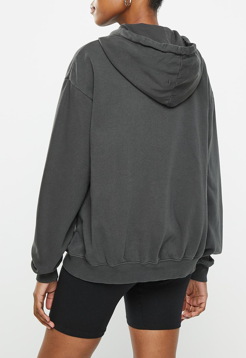 Cotton On - Maternity classic washed zip through - washed black 