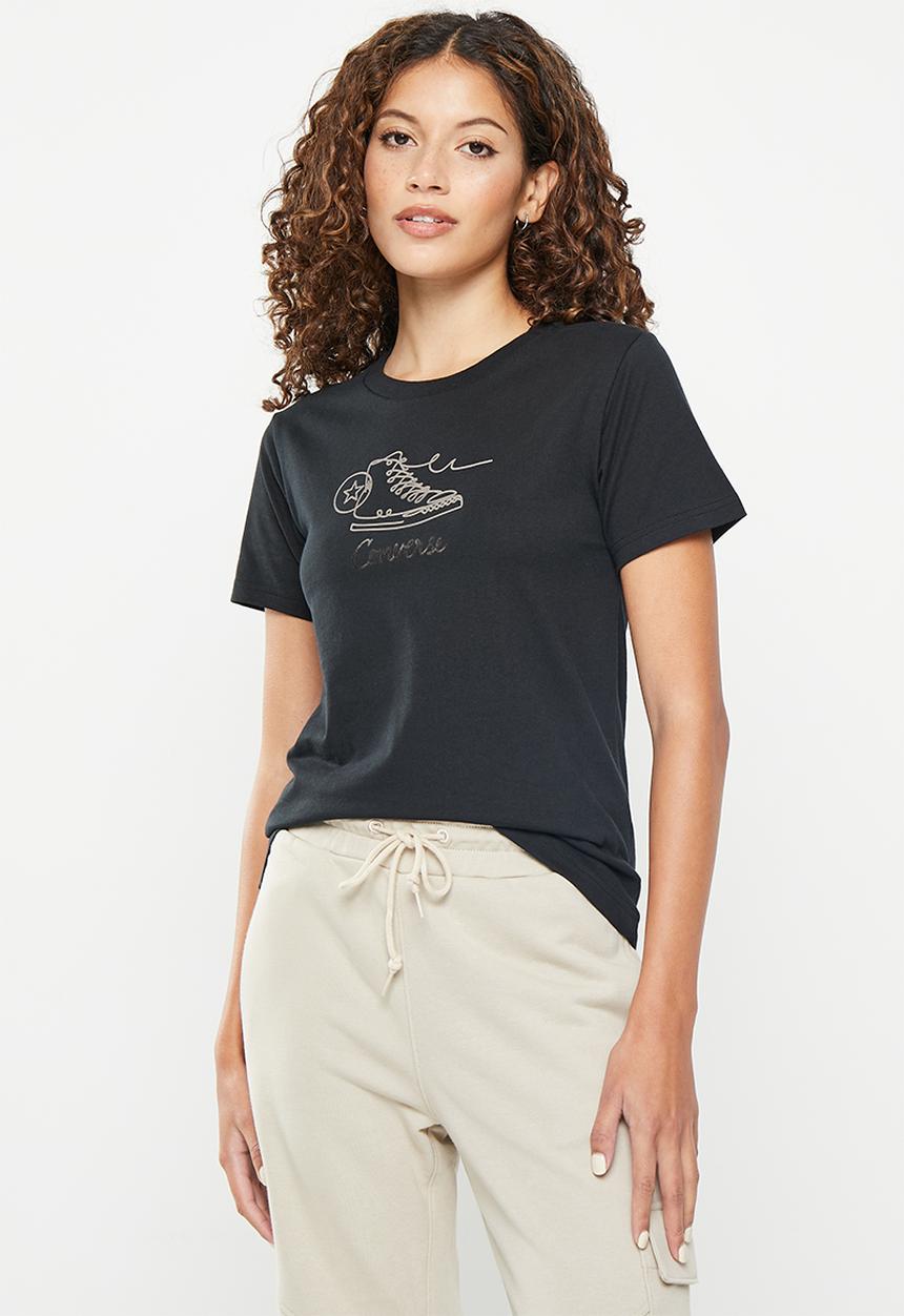 Converse - Seasonal sneaker inspo short sleeve tee - converse black
