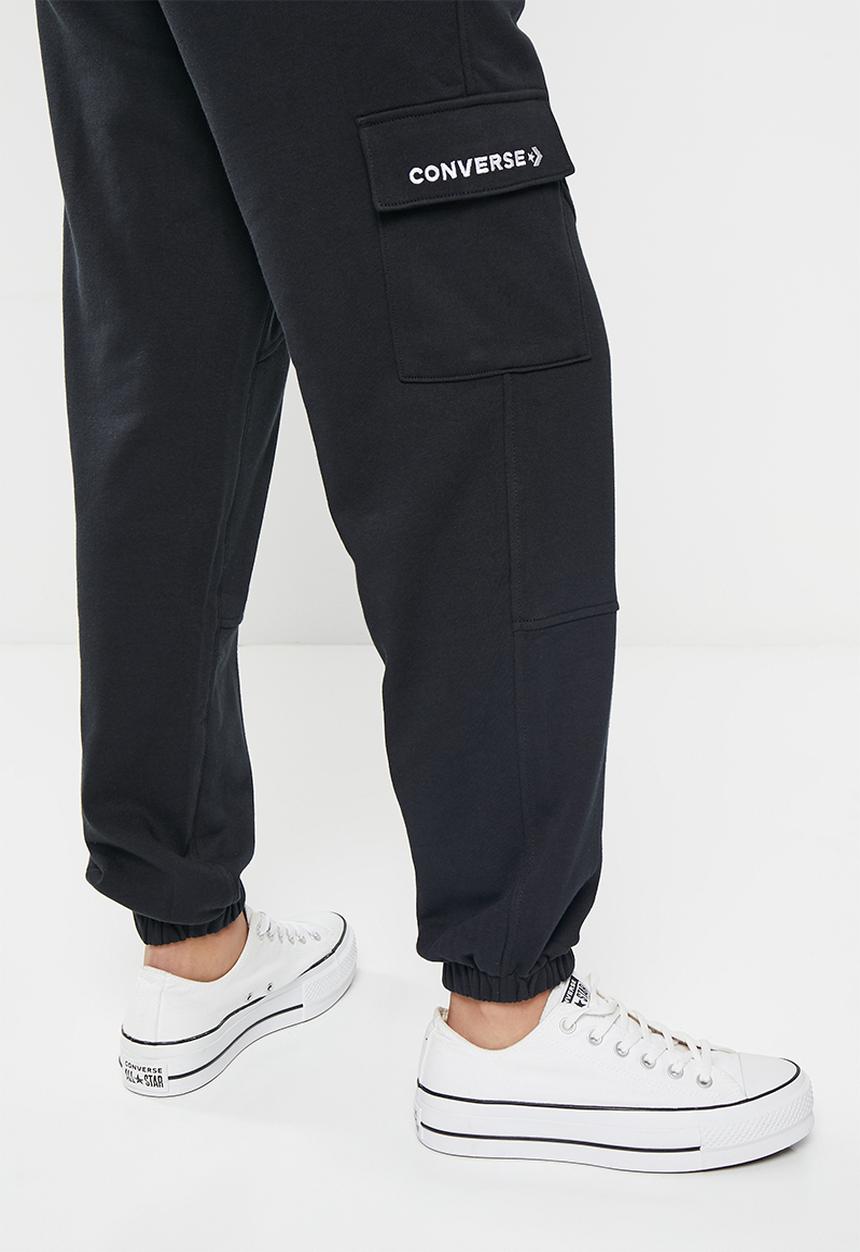 Converse - Fashion knit cargo jogger - converse black