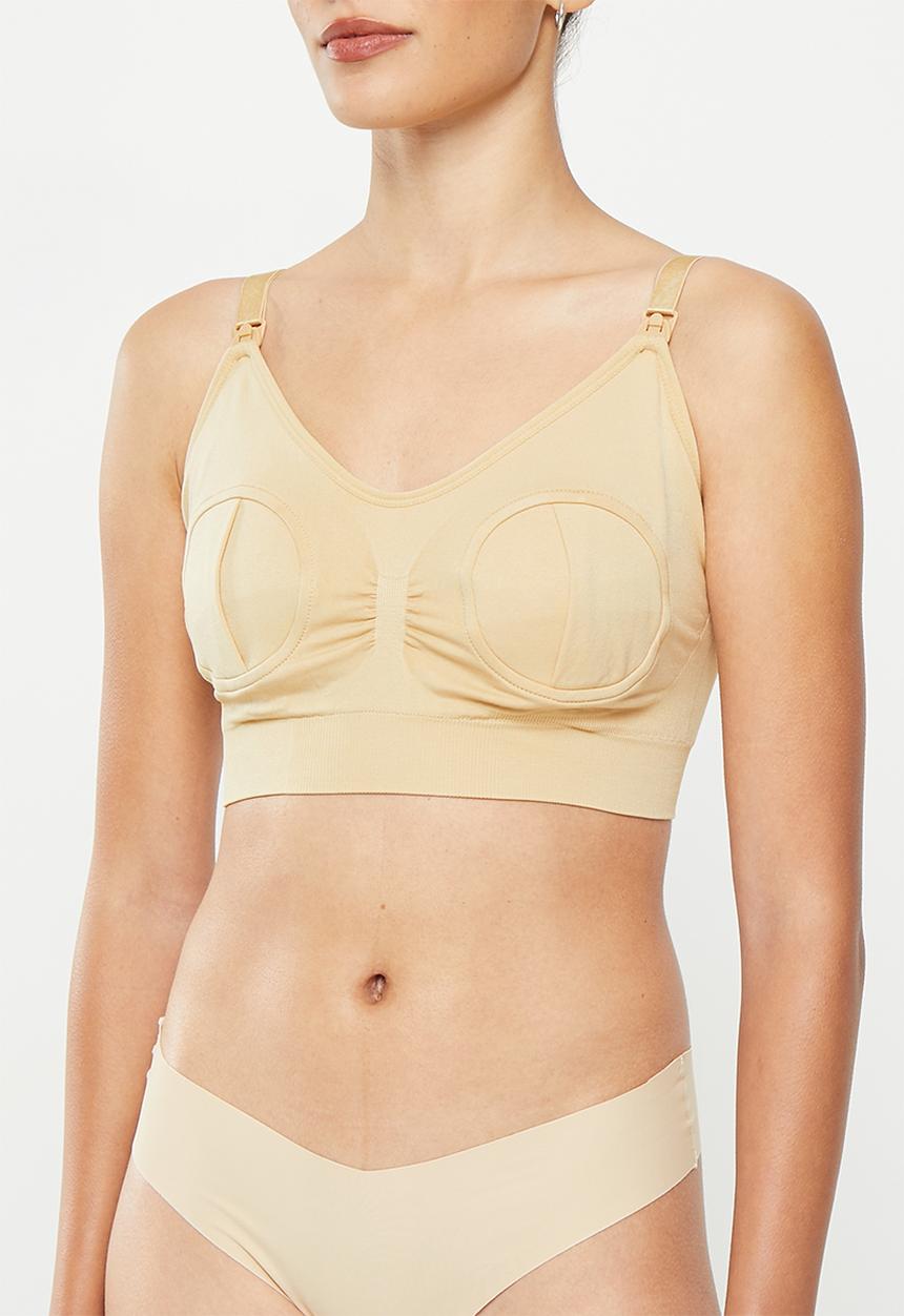 Maternity Mommy - Maternity hands free breast pump bra - nude 