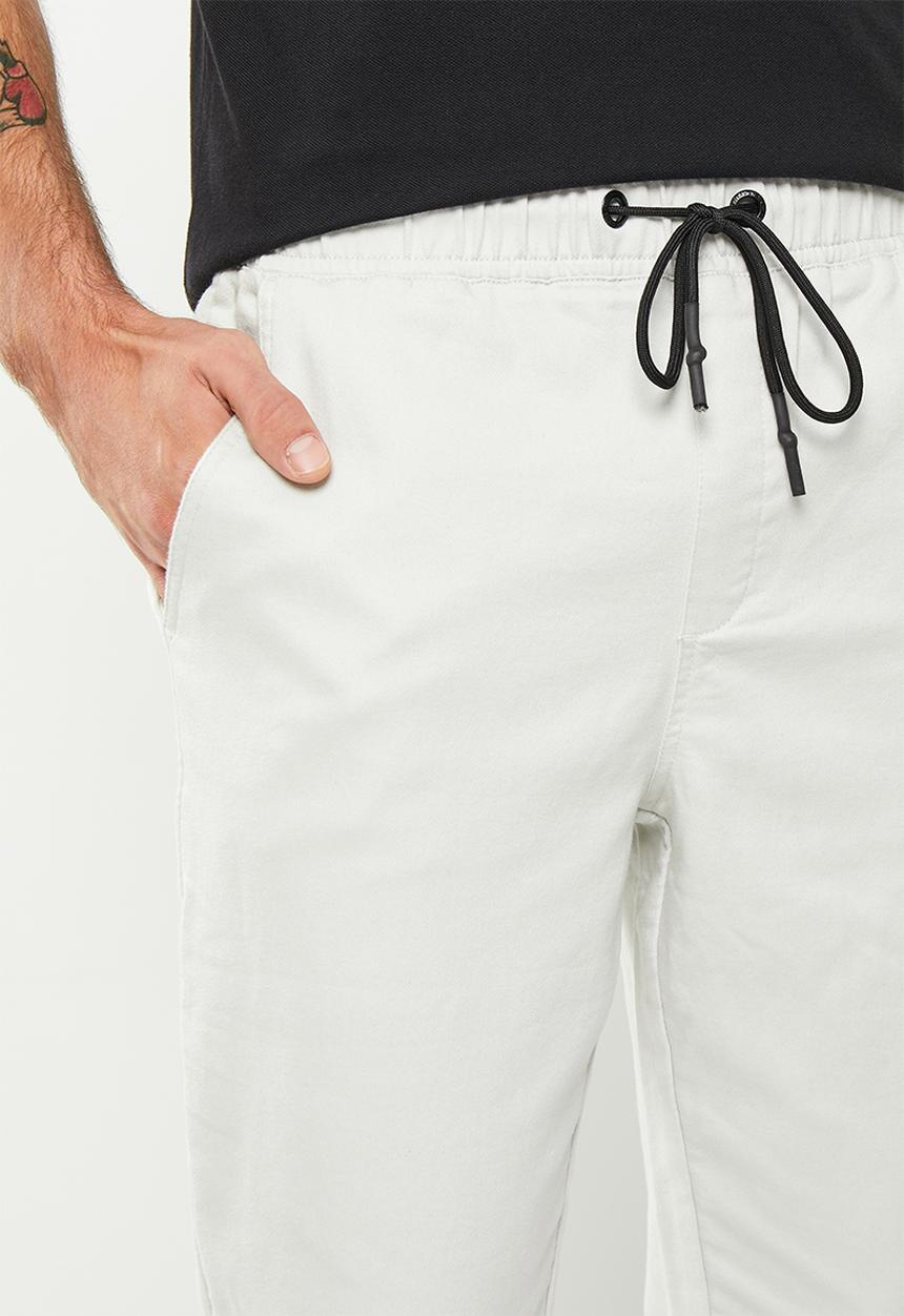 urban° - Mens urban light elasticated denim  jogger - grey melange