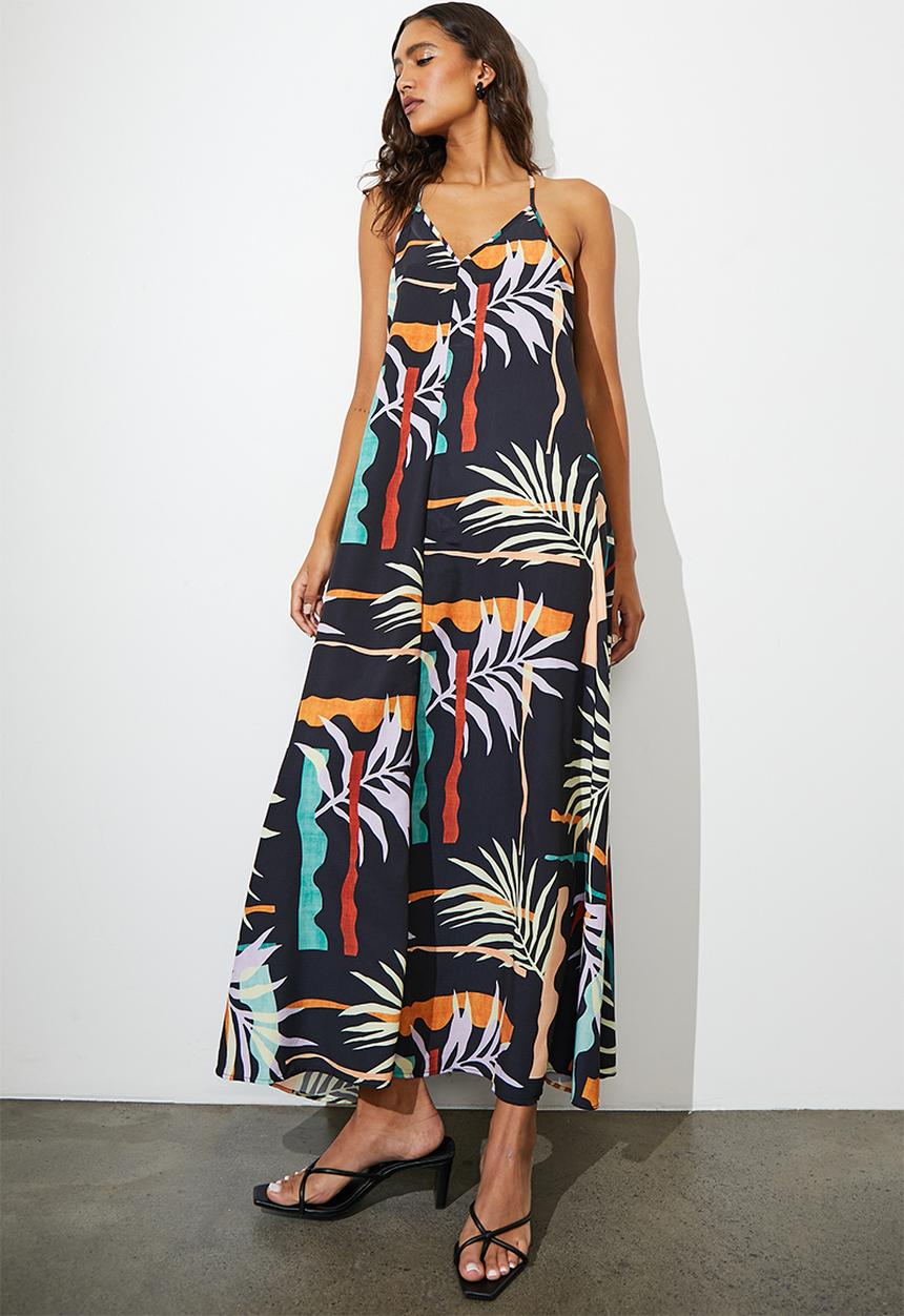 Superbalist - Back detail maxi dress - blackleaf