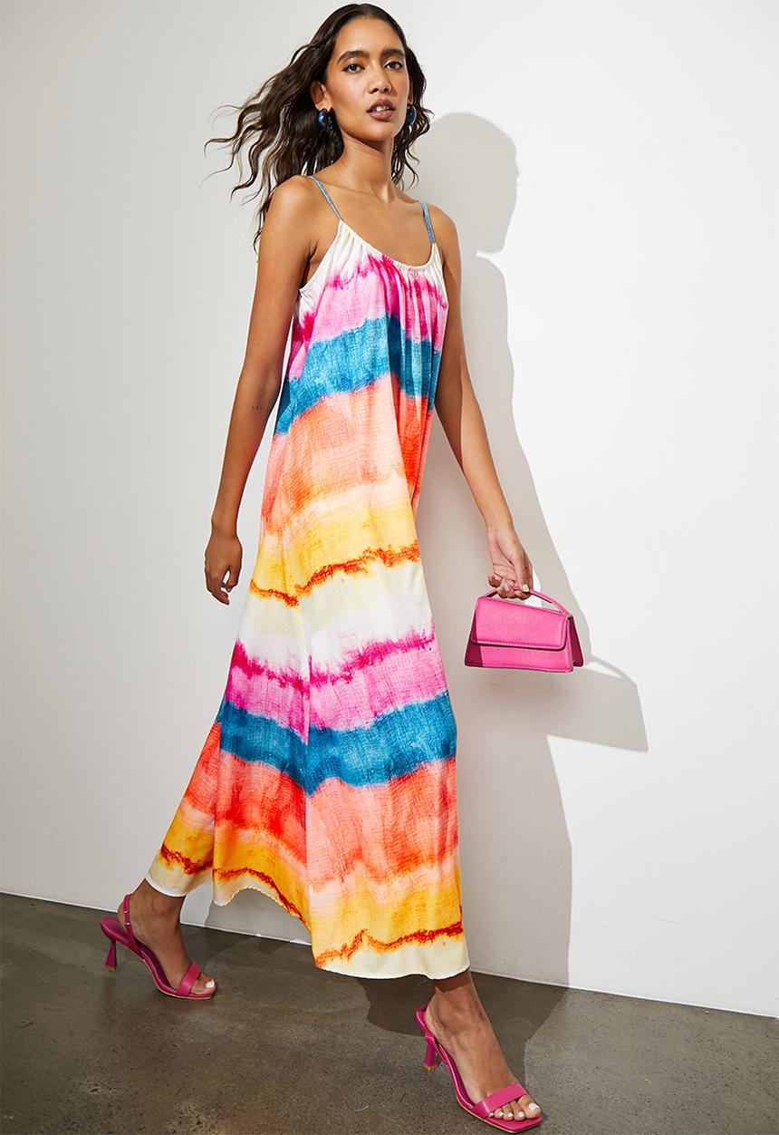 Superbalist - Trapeze maxi dress - yellow ombre