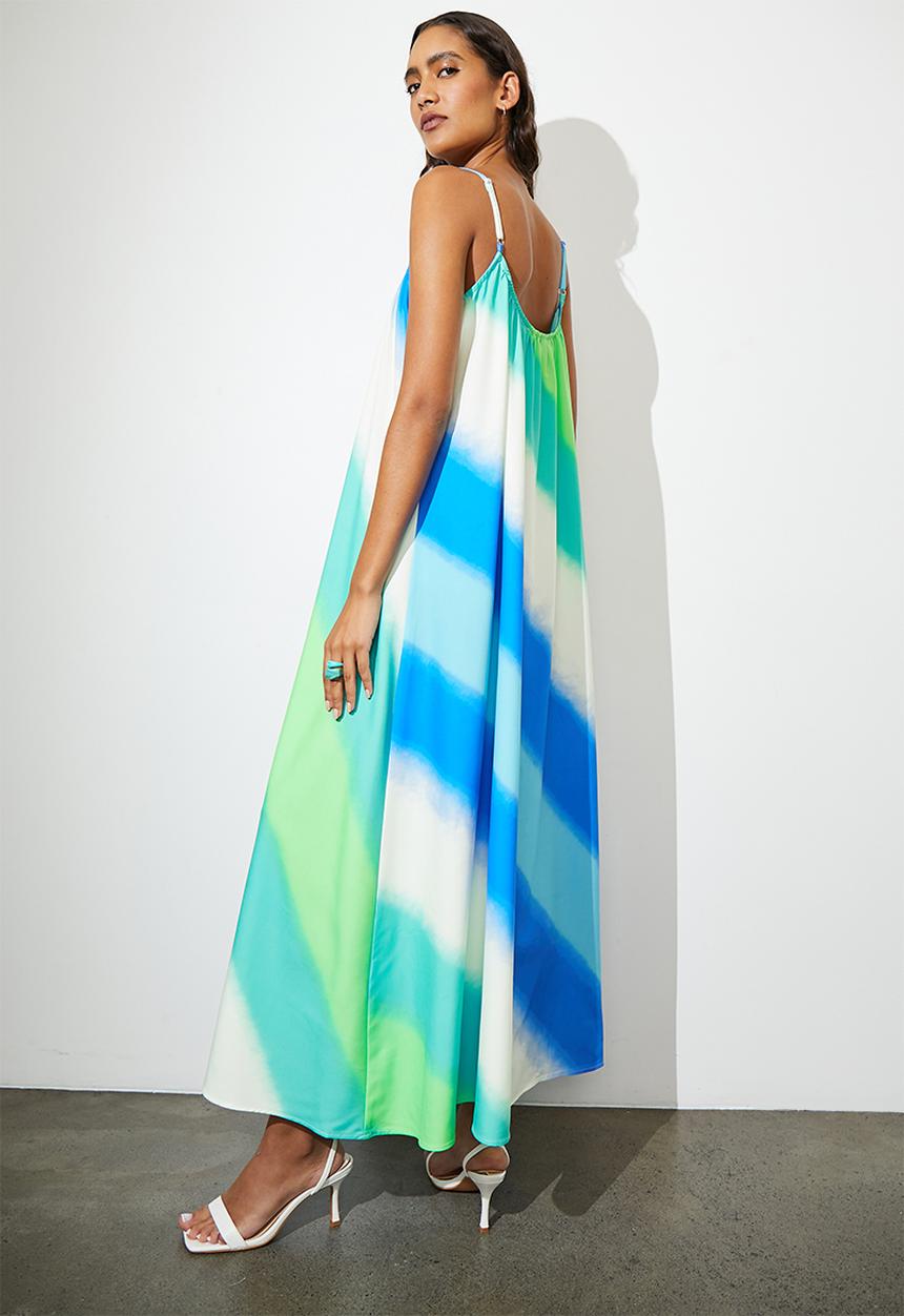 Superbalist - Trapeze maxi dress - blue ombre
