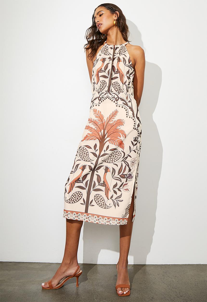 Superbalist - Halterneck dress - ecru
