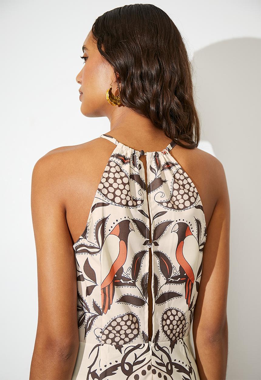 Superbalist - Halterneck dress - ecru