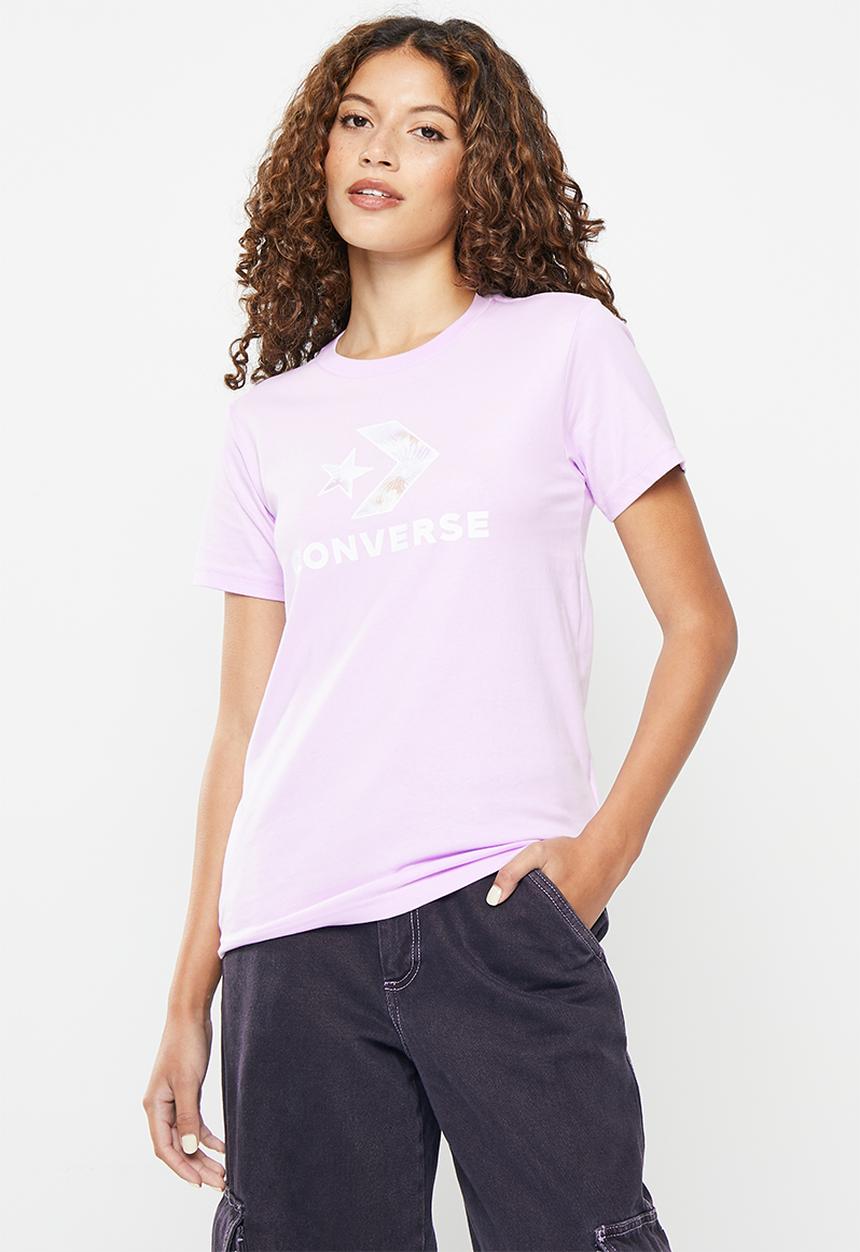 Converse - Seasonal star chevron short sleeve tee - vapor violet