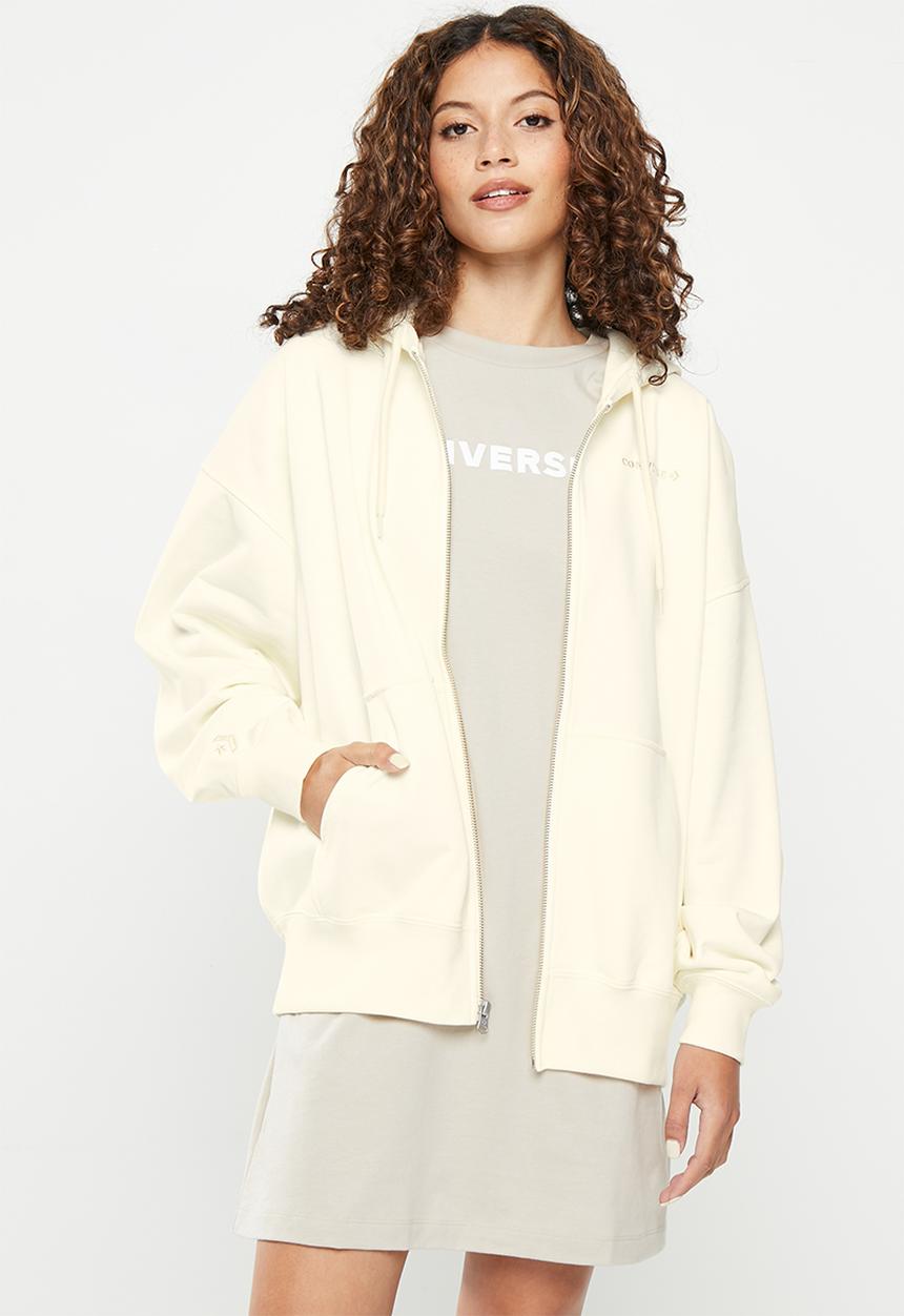 Converse - Os full zip hoodie - converse egret