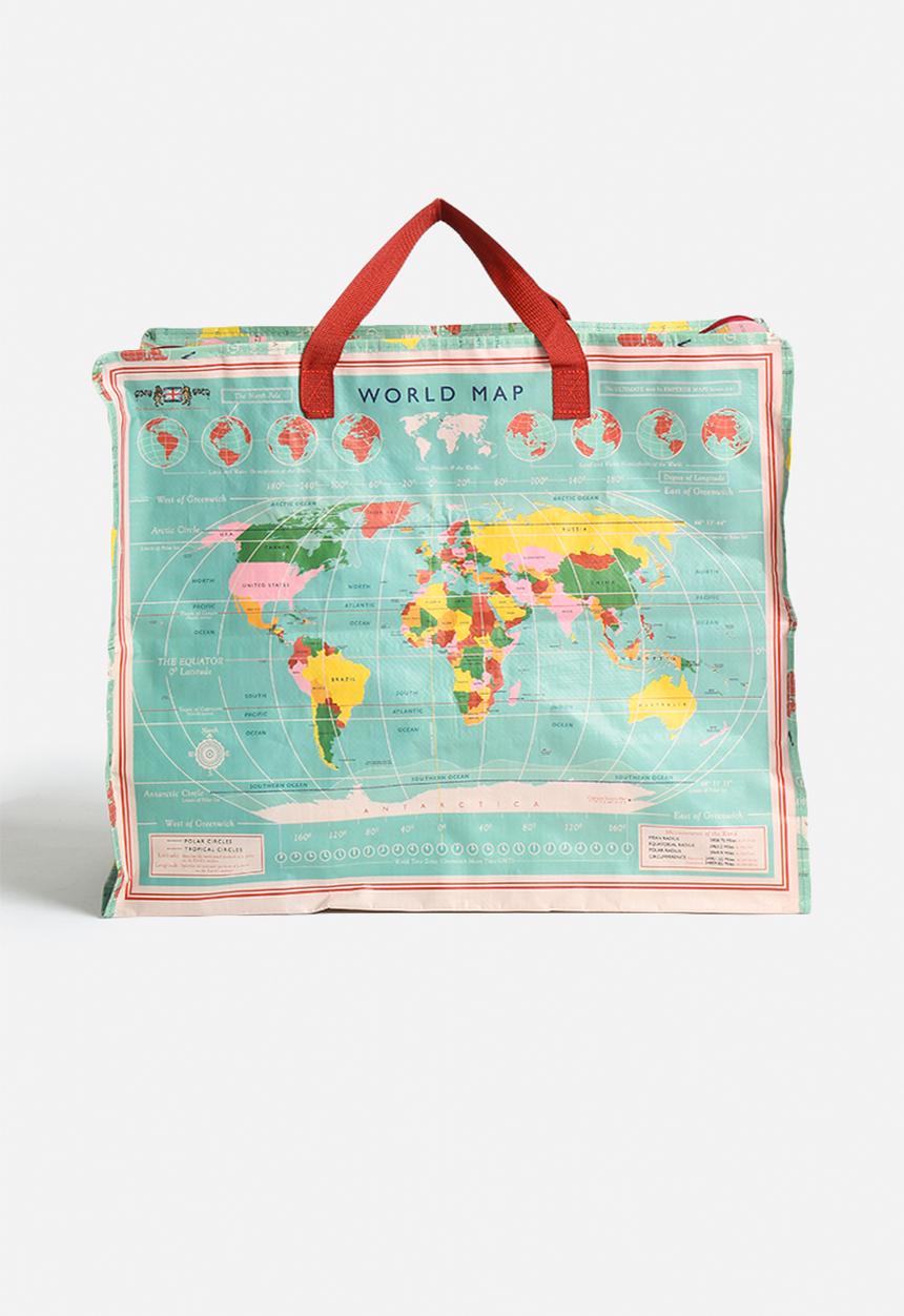 Heart and Home - Vintage World Map Jumbo Shopper