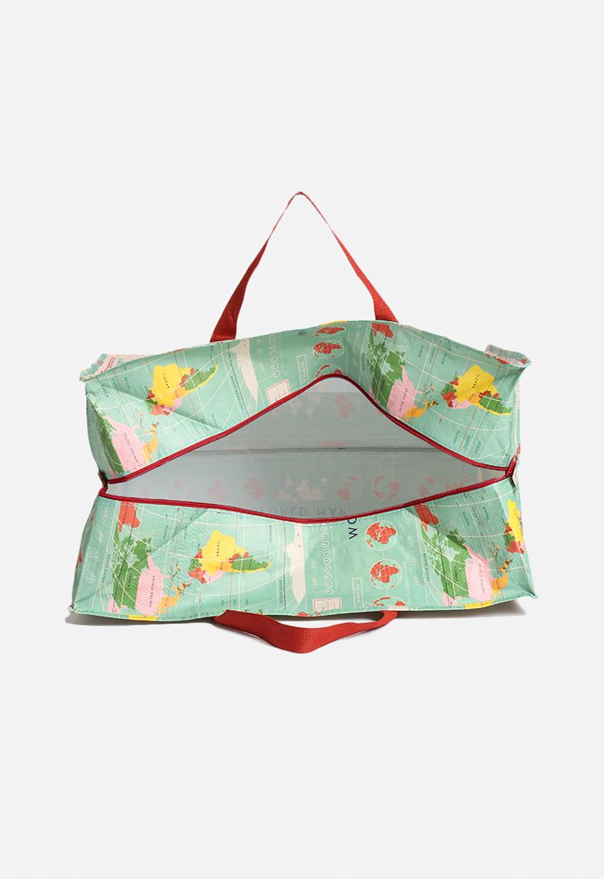Heart and Home - Vintage World Map Jumbo Shopper