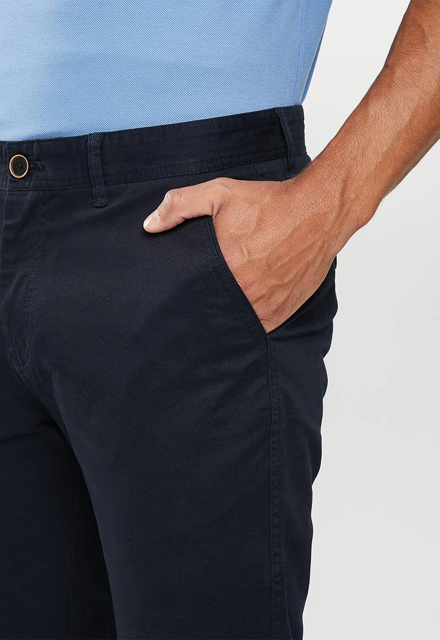 Pringle of Scotland - TAILORED/SLIM FIT PANT - navy
