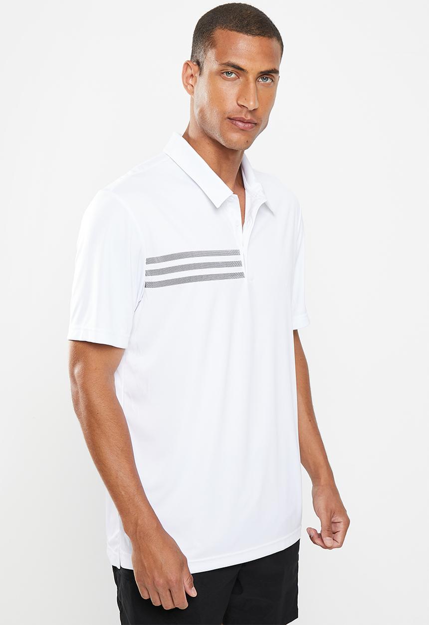 adidas Performance - Men's 3-stripes chest polo - white