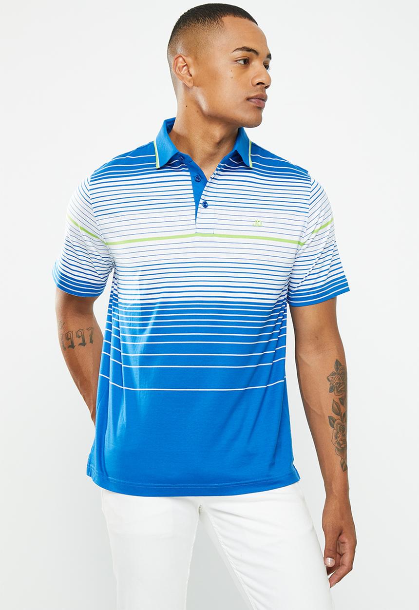 Jonathan D - Double  mercerized ss golfer regular fit - blue