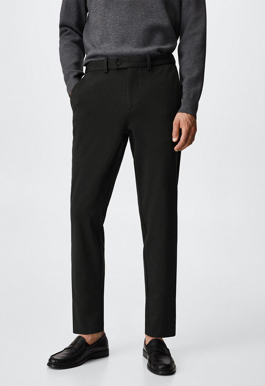 MANGO - Trousers polen - dark green