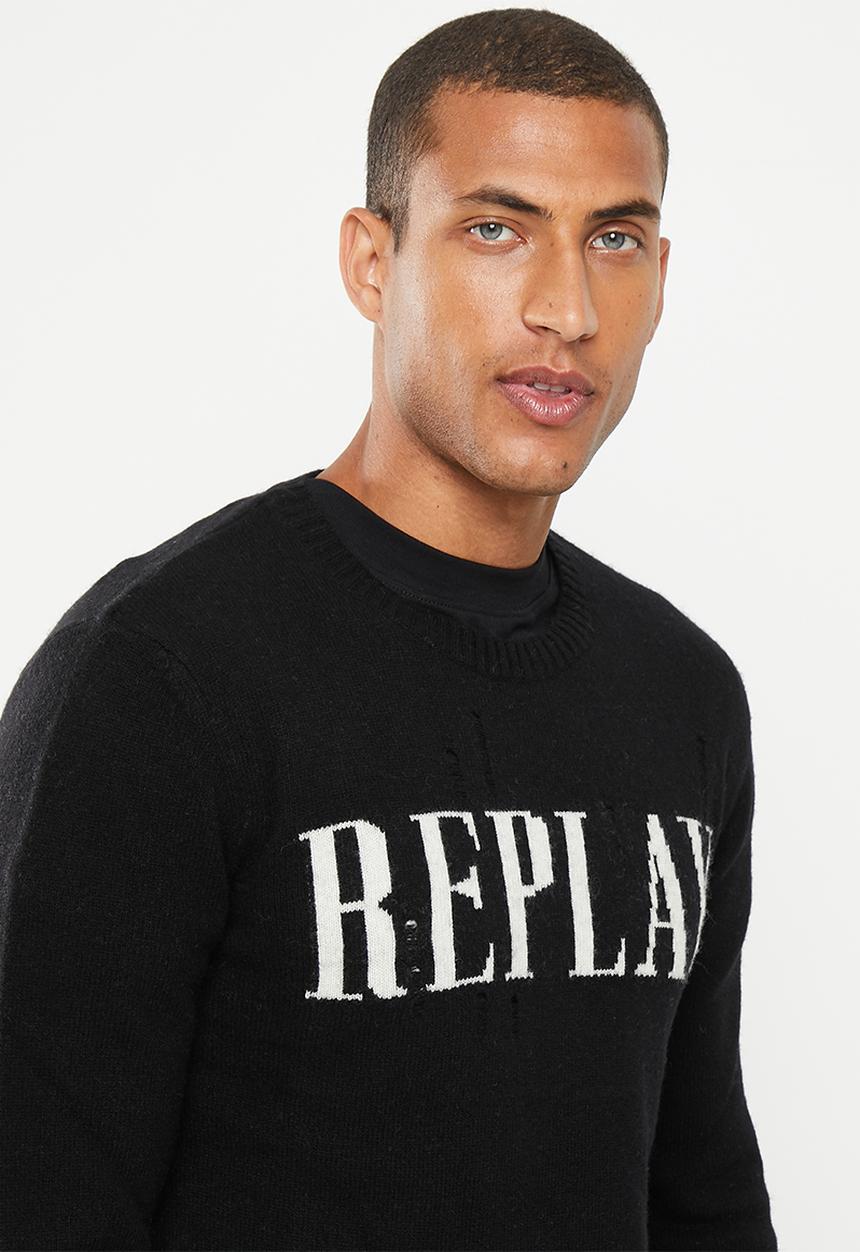 Replay - Maglia sweater - black