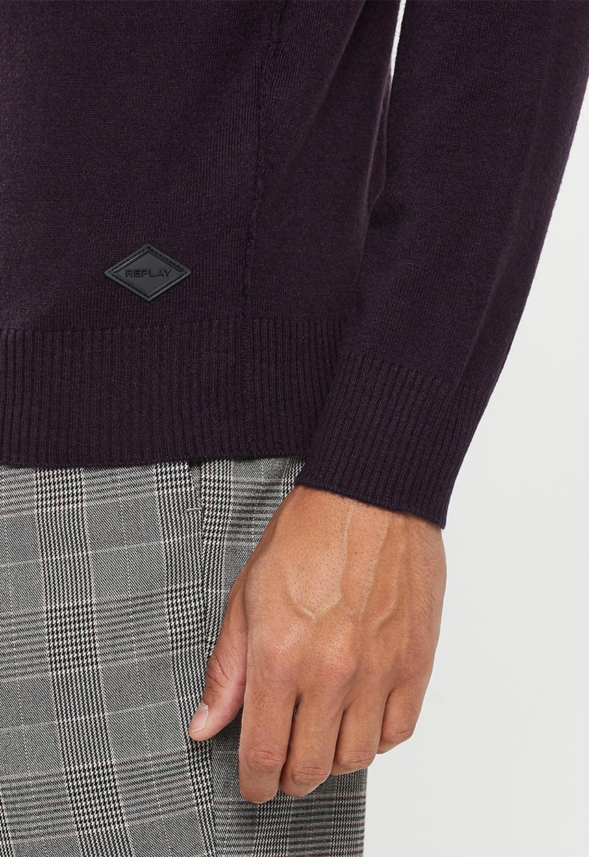 Replay - Maglia sweater - plum