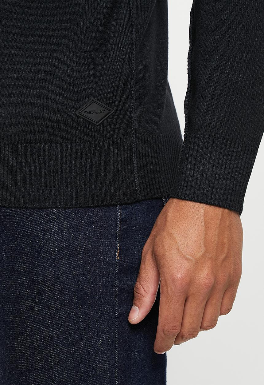 Replay - Maglia sweater - black