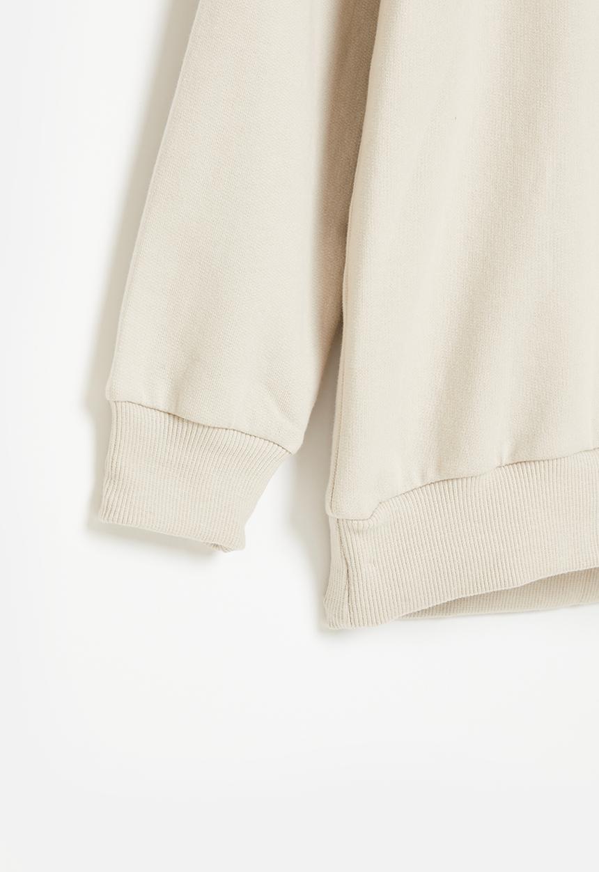 Superbalist - Boys oversized graphic hoodie - stone