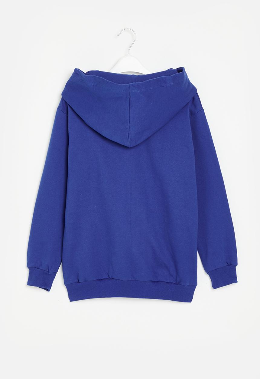 Superbalist - Boys oversized graphic hoodie - blue