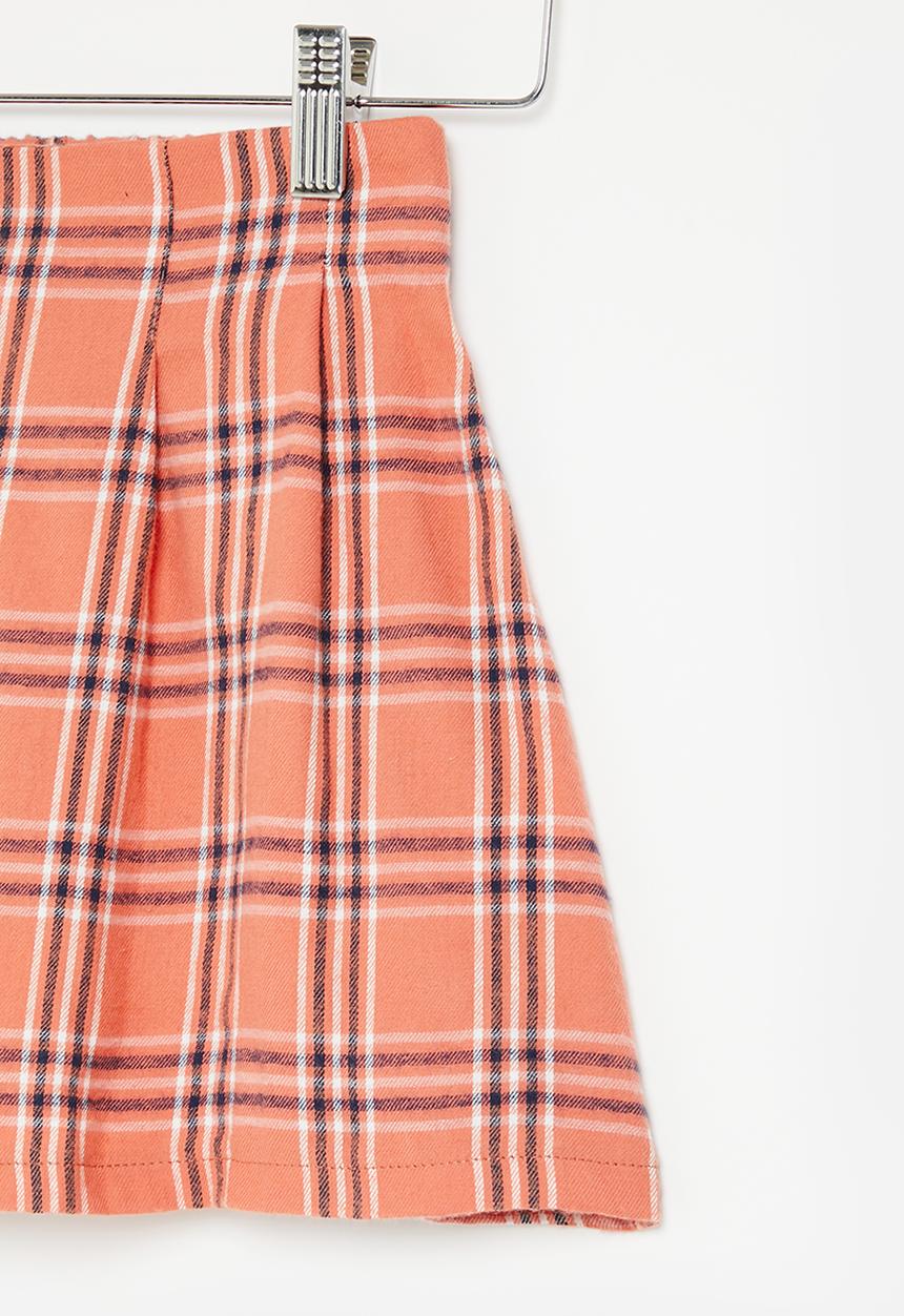 Superbalist - Check skirt - salmon pink