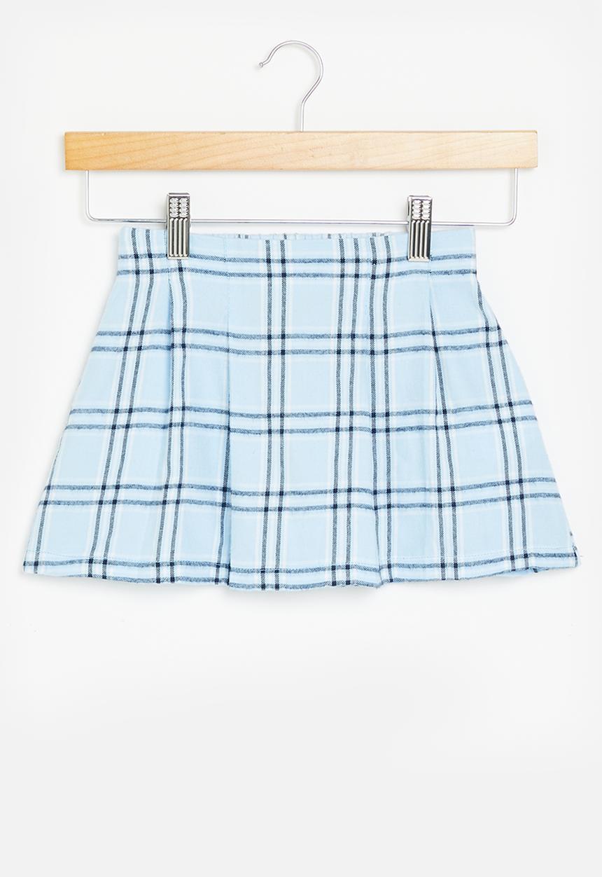 Superbalist - Check skirt - aqua