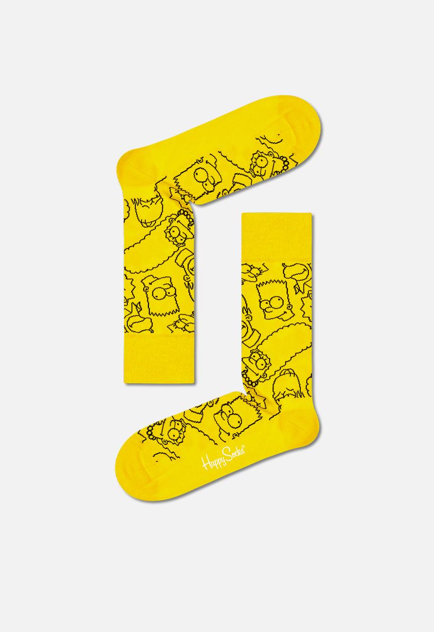 Happy Socks - The simpsons family socks - yellow