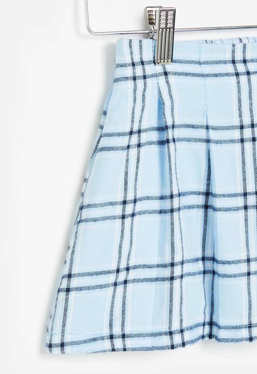 Superbalist - Check skirt - aqua