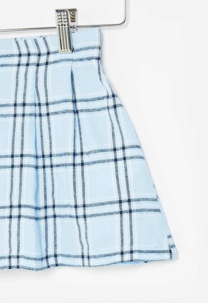Superbalist - Check skirt - aqua