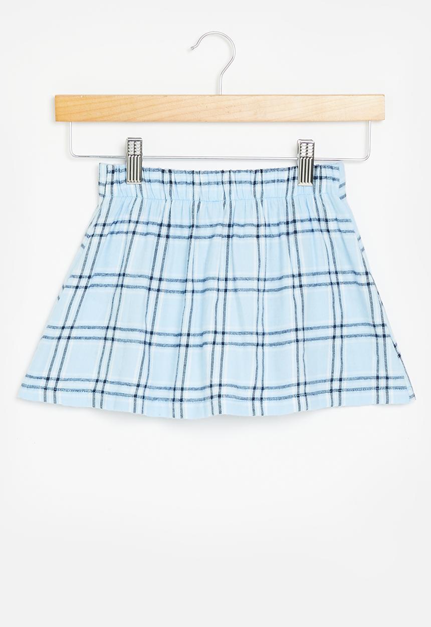 Superbalist - Check skirt - aqua