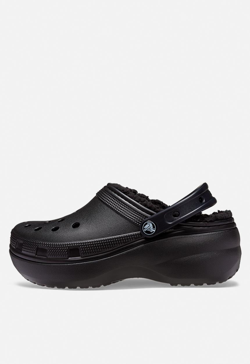 Crocs - Classic platform lined clog w - black