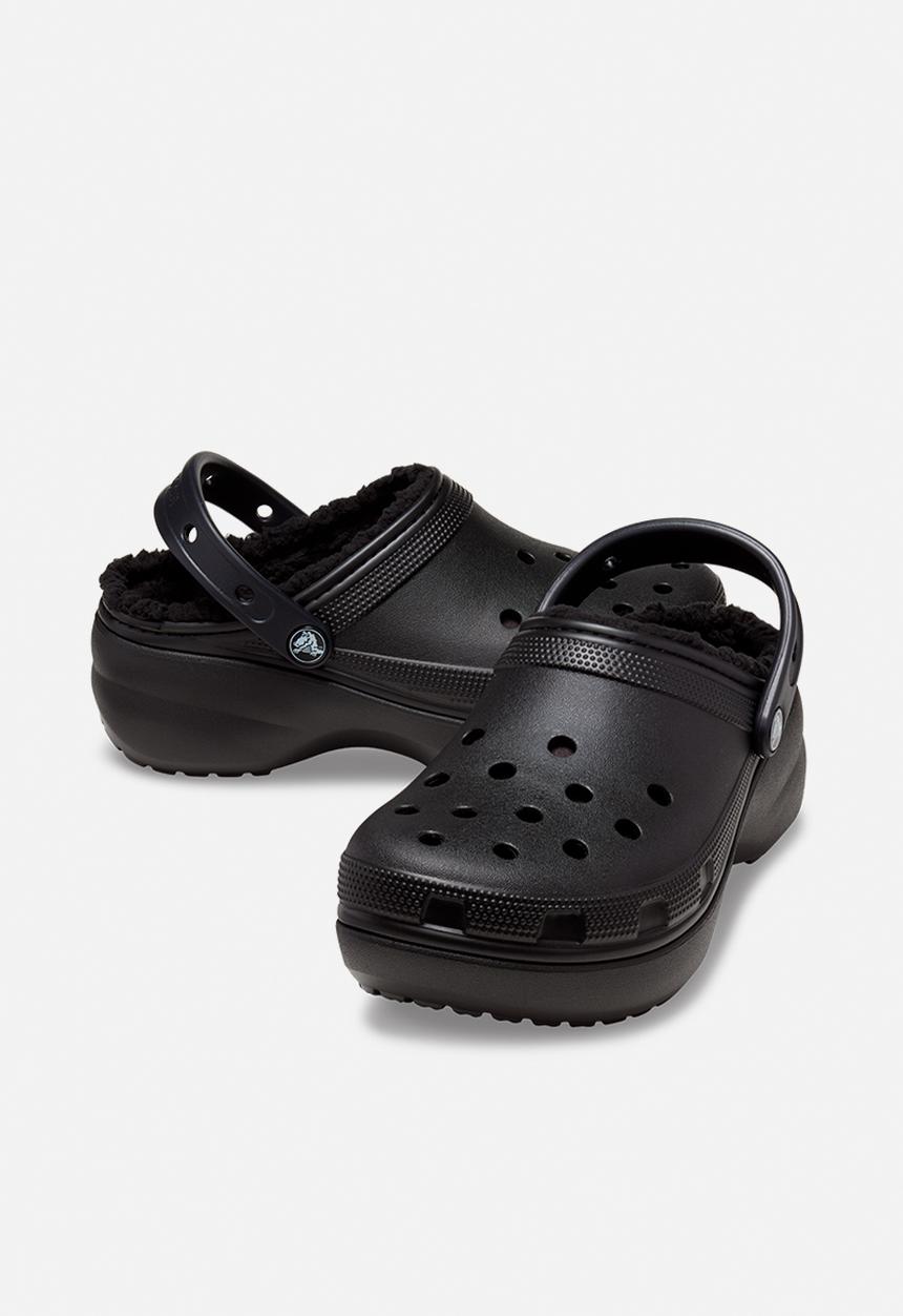 Crocs - Classic platform lined clog w - black