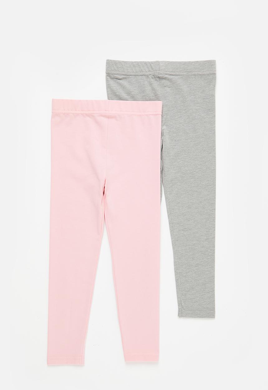 Superbalist - 2 Pack legging - pink & grey/mel