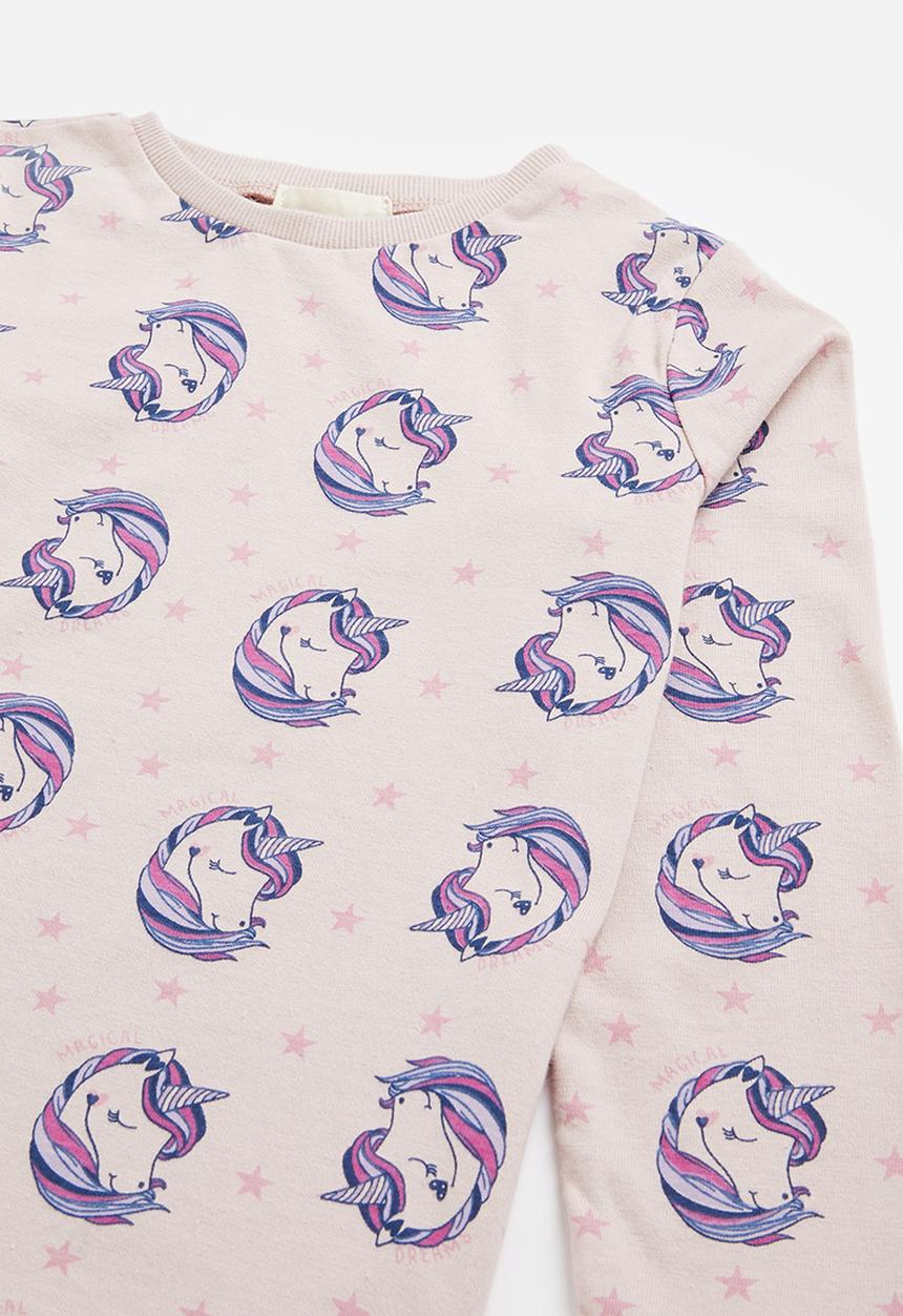 Superbalist - Aop winter pj set - pink