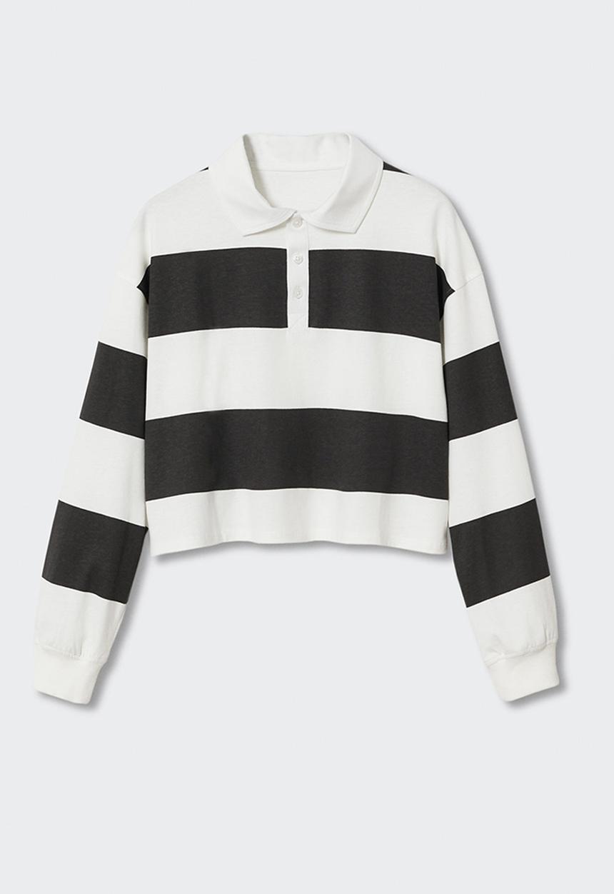 MANGO - Polo shirt  rugby - black